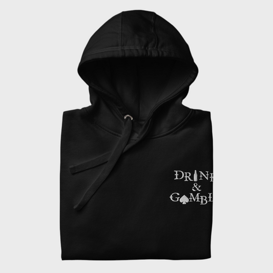 Drink & Gamble Black Classic Hoodie