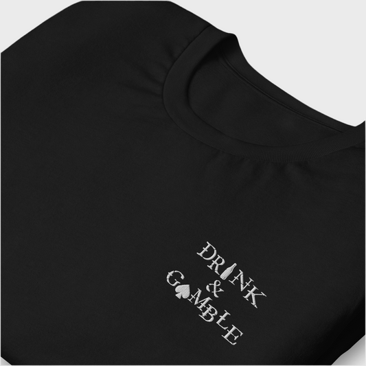 Drink & Gamble Black Classic T-Shirt