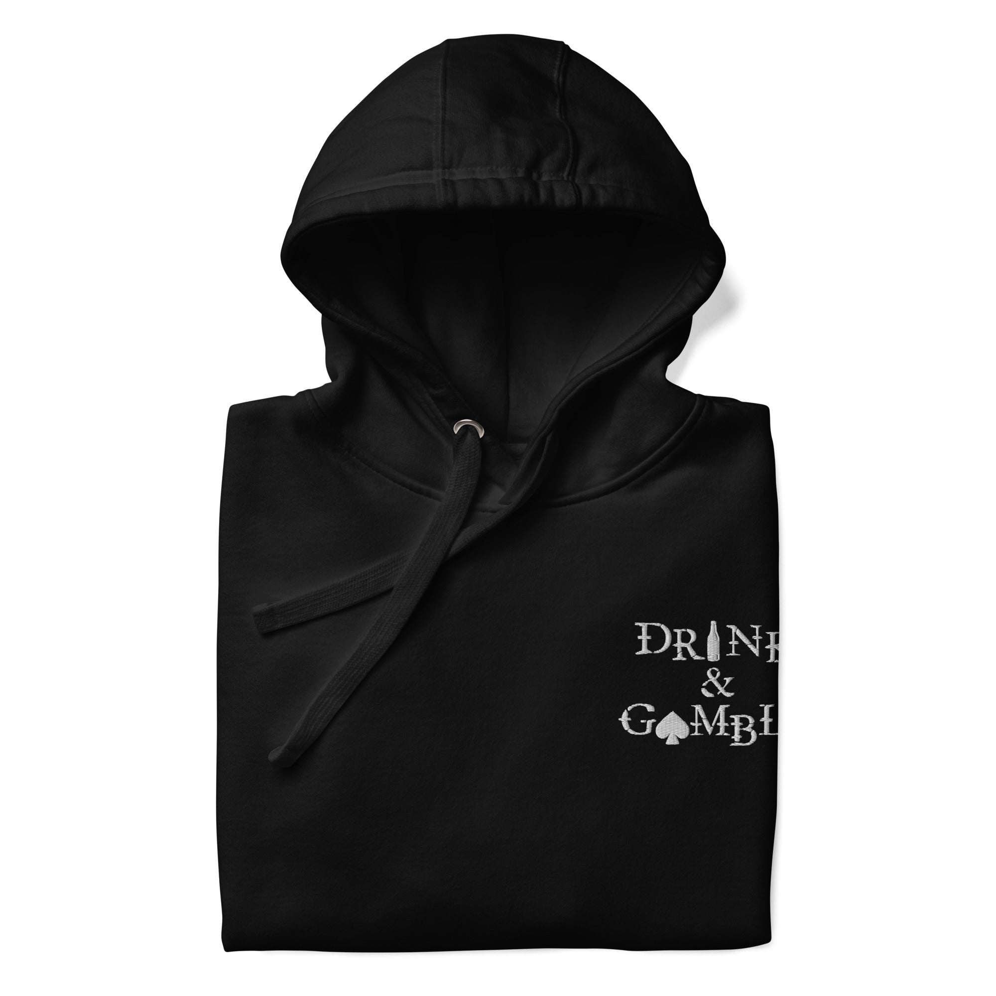 Drink & Gamble Black Classic Hoodie